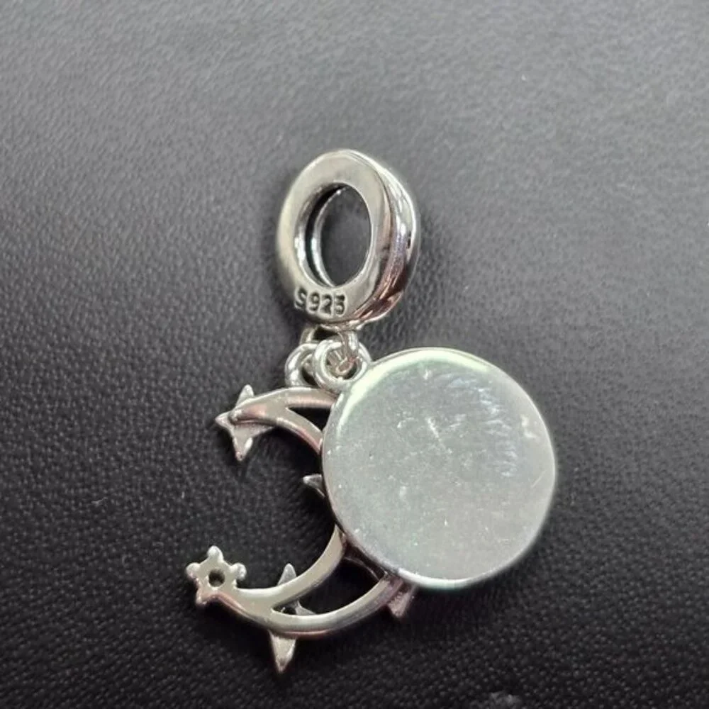 🎃‎ Bats Flying in a Starry Night Charm in 925 Silver (NWOT)